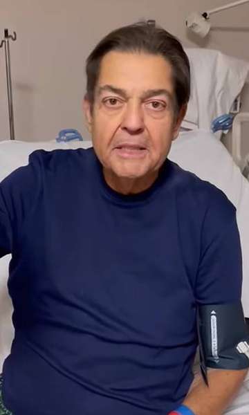 Internado, Faustão Pede Oração E Diz Que 'O Chefe Lá Em Cima Decide'