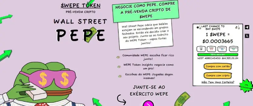 Criptomoedas promissoras: Oscilação do Bitcoin gera oportunidades de investimento 3 GAZETA MERCANTIL Pepe Index