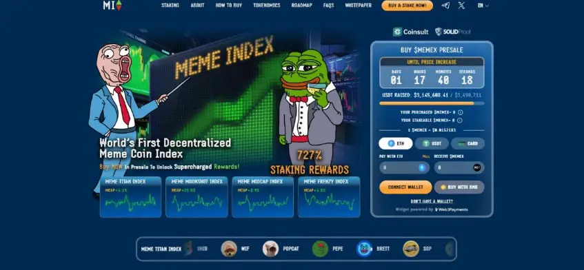 Criptomoedas promissoras: Oscilação do Bitcoin gera oportunidades de investimento 2 GAZETA MERCANTIL Meme Index