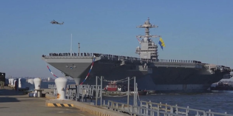 Porta-Aviões Uss Gerald R. Ford No Caribe: Poder De Dissuasão Dos Eua Pressiona A Venezuela E Redefine A Segurança Regional - Gazeta Mercantil
