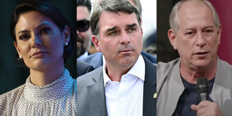 Flávio Bolsonaro E Michelle Bolsonaro - Gazeta Mercantil - Política