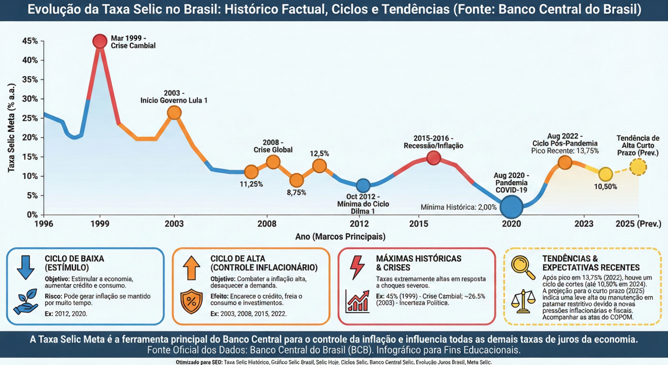 Taxa Selic: O Guia Definitivo Sobre A Taxa Básica De Juros E Seus Impactos Na Economia E Investimentos - Infográfico - Gazeta Mercantil