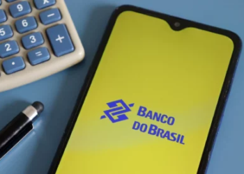 Logo Do Banco Do Brasil (Bbas3) Em Tela De Celular, Em Alusão À Ova Unidade Ponto Bb Em Belém.