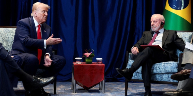 Donald Trump E Lula Em Encontro Na Malásia, Em Outubro De 2025
