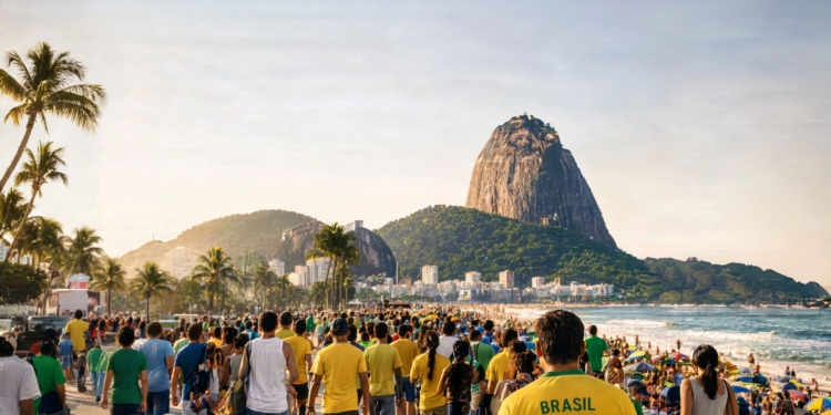 Copa do Mundo de 2026 pode movimentar R$ 244,9 milhões na economia do Rio se Brasil chegar à final 1 GAZETA MERCANTIL Levantamento Da Prefeitura Aponta Impacto Crescente A Cada Fase Da Competição, Beneficiando Bares, Restaurantes, Turismo, Comércio E Entretenimento.-Gazeta Mercantil