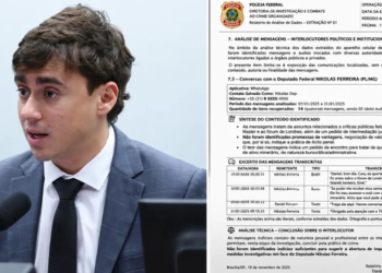 Nikolas Compartilha Documento Falso Atribuído À Pf Após Áudios Com Vorcaro